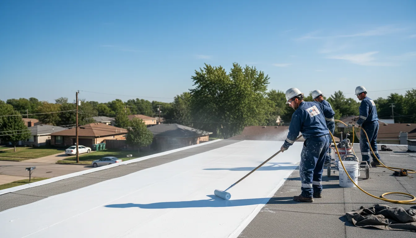 Commercial roof coating in Burdine, KY near me